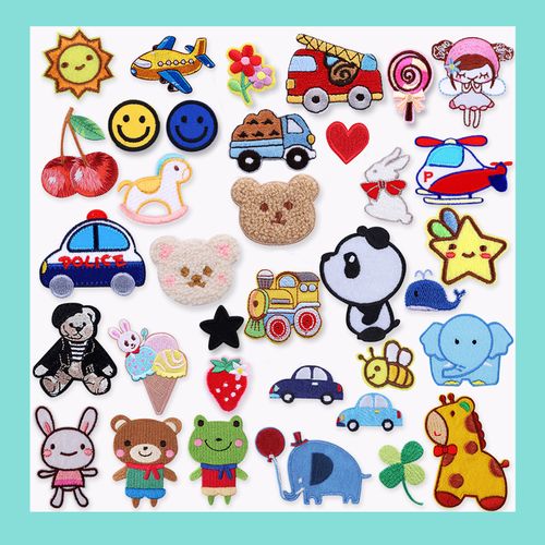 熨燙時尚卡通布貼衣服鞋子帽子刺繡貼補(bǔ)丁貼羽絨服修補(bǔ)破洞裝飾貼