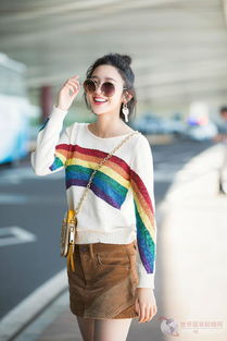 唐藝昕演繹彩虹元氣少女 啟程2018紐約春夏時裝周